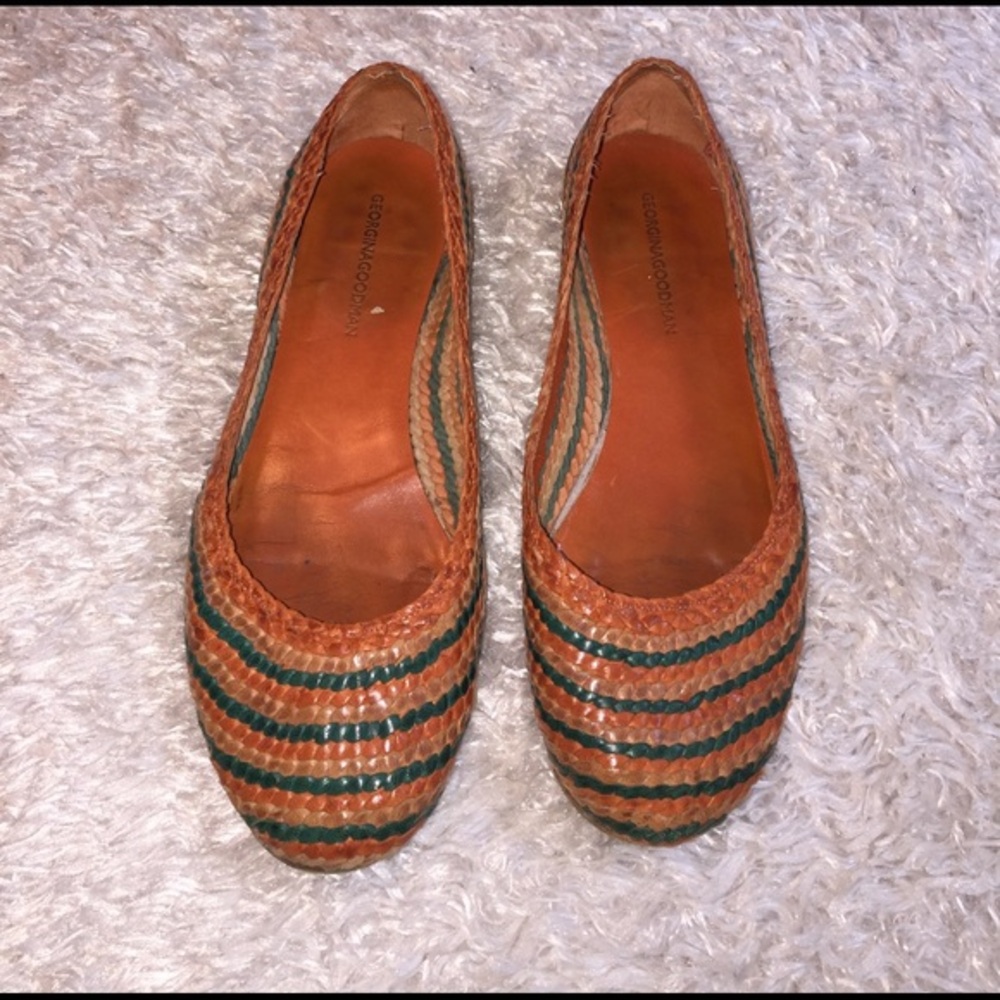 🔸 Georgina Goodman Woven Flats